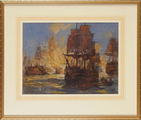 "BATTLE OF THE NILE: BLOWING UP OF L'ORIENT & COMPLETION OF VICTORY AT MIDNIGHT"