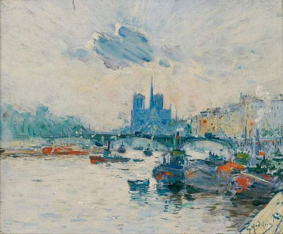 Vue de Notre-Dame et du pont de l'Archevêché