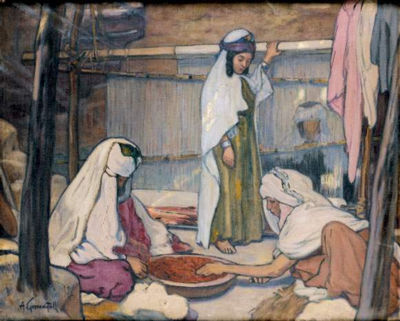 Sample artwork by Alphonse Birck (1859 - 1942), known for figure, land-and cityscape painting, oriental genre - View similar artists and auction records