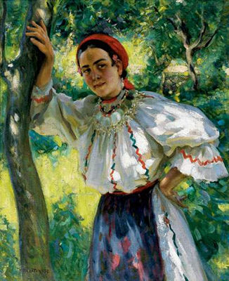 Sample artwork by Nicholas Haritonoff (1880 - 1944), known for portrait and landscape painting - View similar artists and auction records