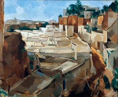 Vue d'un village en Algérie