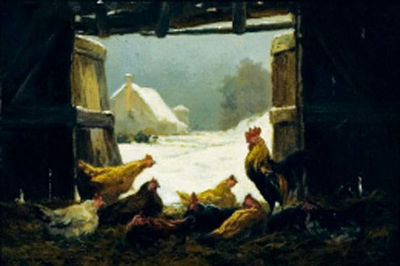 Le poulailler by Edouard-Michel-Ferdinand Hamman - Auction record, sale price, and art valuation. Compare with similar artists and explore comparable artworks.