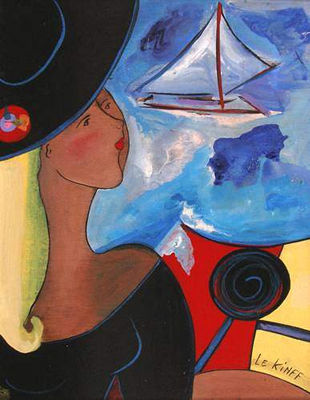 Sample artwork by Linda Le Kinff (Born 1949), known for paintings, lithography, collage - View similar artists and auction records
