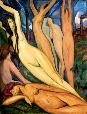 Sample artwork by Serge Fotinsky (1887 - 1971), known for landscape, still life, figure and abstract painting - View similar artists and auction records
