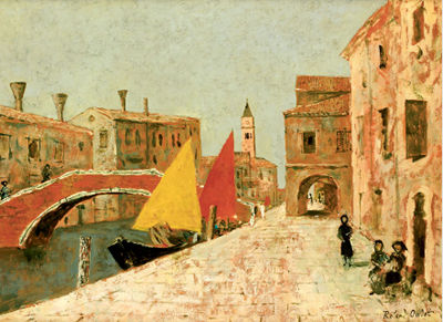 Sample artwork by Roland Oudot (1897 - 1981), known for landscape and still life painting - View similar artists and auction records