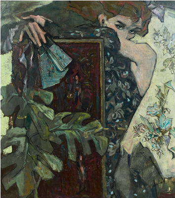 Femme au paravent