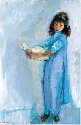 Petite fille à la cruche, Djerba, Tunisie