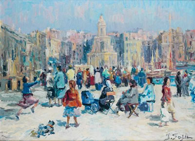 La Canebière, vue du vieux port, Marseille