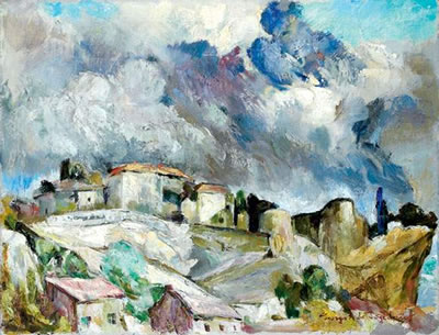 Village sous l'orage by Georges Anatolievich Pogedaieff - Auction record, sale price, and art valuation. Compare with similar artists and explore comparable artworks.