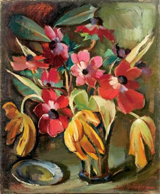 Anémones et tulipes by Boris Ivanovich Pastoukhoff - Auction record, sale price, and art valuation. Compare with similar artists and explore comparable artworks.