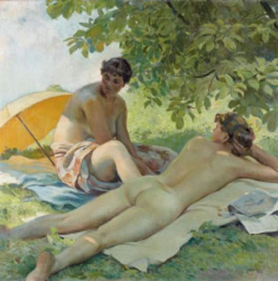 Après midi d'été by Oskar Brazda - Auction record, sale price, and art valuation. Compare with similar artists and explore comparable artworks.