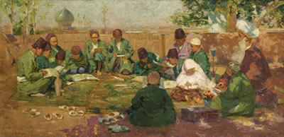 La leçon coranique by Peter MacGregor Wilson - Auction record, sale price, and art valuation. Compare with similar artists and explore comparable artworks.