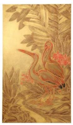 Two herons in a marsh (decorative panel) by Gaston Suisse - Auction record, sale price, and art valuation. Compare with similar artists and explore comparable artworks.