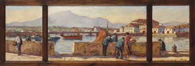 Scène de Port by Louis Floutier - Auction record, sale price, and art valuation. Compare with similar artists and explore comparable artworks.