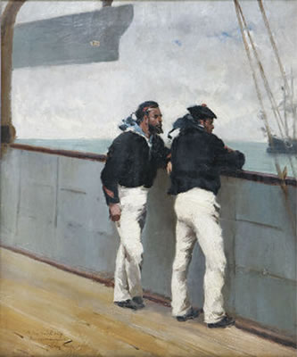 Matelots au bastingage by Leon Antoine Lucien Couturier - Auction record, sale price, and art valuation. Compare with similar artists and explore comparable artworks.