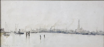 Sample artwork by Louis Chervin (1905 - 1969), known for painting - View similar artists and auction records