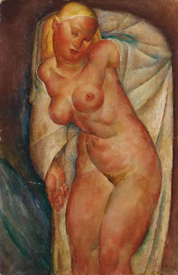 Nu au voile by Georges Artemoff - Auction record, sale price, and art valuation. Compare with similar artists and explore comparable artworks.