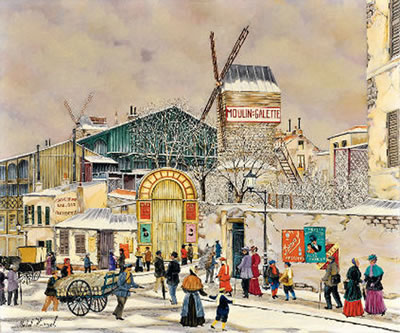 Le moulin de la galette by Michel Hermel - Auction record, sale price, and art valuation. Compare with similar artists and explore comparable artworks.