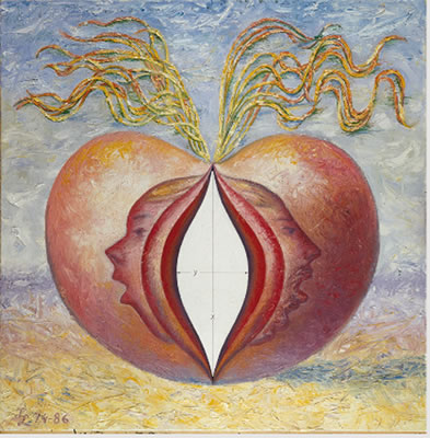 Sample artwork by Leonid Lamm (Born 1928), known for constructivist landscape, surrealism - View similar artists and auction records