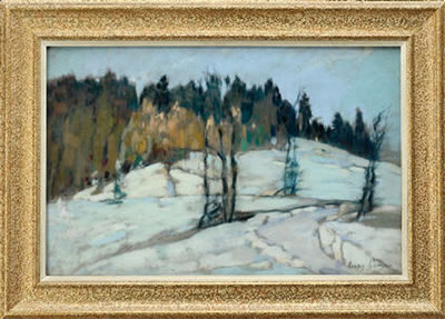 "A l'orée de la forêt hiver à Brenod"