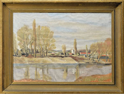 "Le bord d'Arve, près de Carouge"