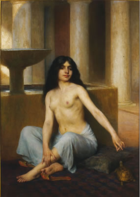 Orientale à la tortue, aux bains