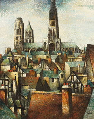 Rouen, la cathédrale et les toits