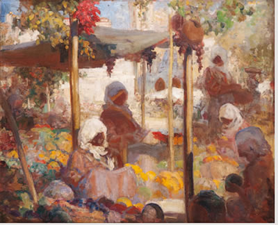 Scène de marché Corse