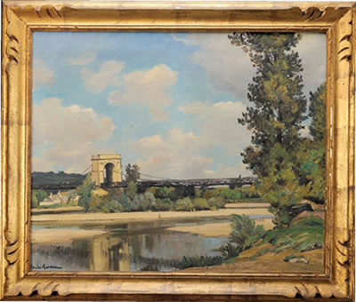 Pont au dessus de la rivière, bourgogne