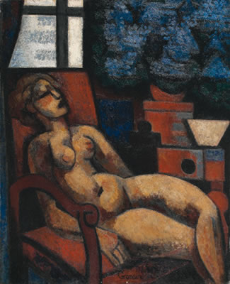 Nu aux fleurs bleues by Marcel Gromaire - Auction record, sale price, and art valuation. Compare with similar artists and explore comparable artworks.