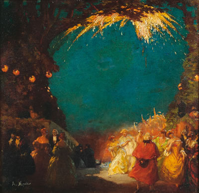 Feu d'artifice au bal