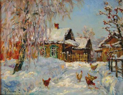 Matin d'hiver by Sergey Nebesikhin - Auction record, sale price, and art valuation. Compare with similar artists and explore comparable artworks.