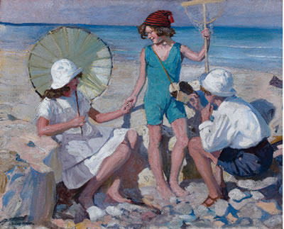 Le bain de soleil à Isigny sur mer by Lucien Hector Jonas - Auction record, sale price, and art valuation. Compare with similar artists and explore comparable artworks.