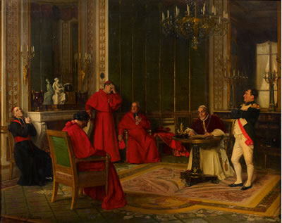 Le Pape signant le Concordat devant Napoléon Ier by Jose Frappa - Auction record, sale price, and art valuation. Compare with similar artists and explore comparable artworks.