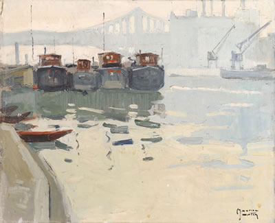 Port by Maurice Martin - Auction record, sale price, and art valuation. Compare with similar artists and explore comparable artworks.