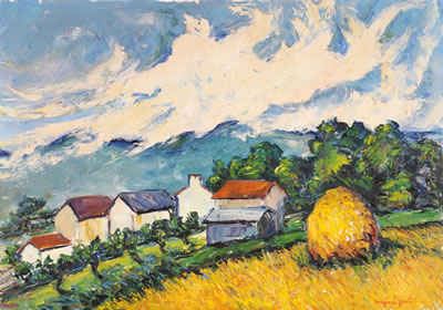 Paysage à la meule by Arsene Étienne Sari - Auction record, sale price, and art valuation. Compare with similar artists and explore comparable artworks.