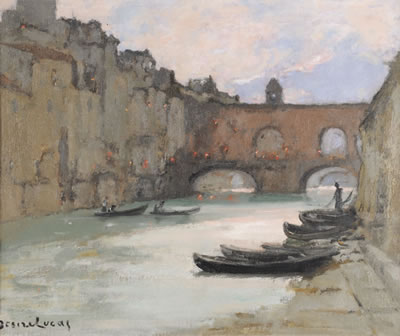 Ponte Vecchio le soir à Florence