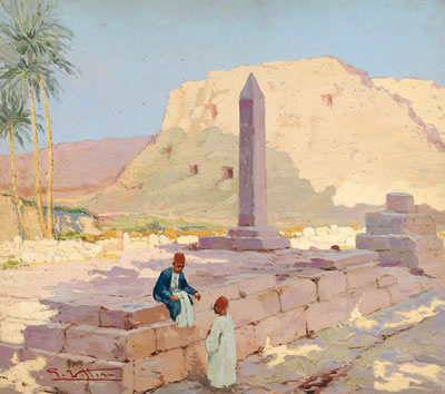Karnak, Egypte by Giulio Vittini - Auction record, sale price, and art valuation. Compare with similar artists and explore comparable artworks.
