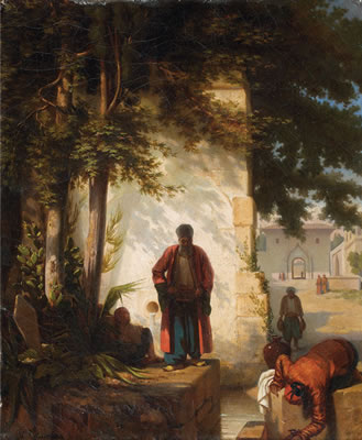 Fontaine à l'entrée de Topkapi, 1848