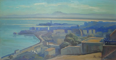 Vue du port d'Alger by Romeo Aglietti - Auction record, sale price, and art valuation. Compare with similar artists and explore comparable artworks.