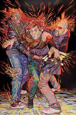 Sample artwork by Shaka (Born 1975), known for street art painting - View similar artists and auction records