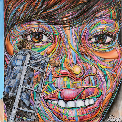 Sample artwork by Nowart (Born 1968), known for street art painting - View similar artists and auction records