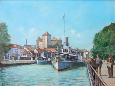 Le France à quai à Annecy