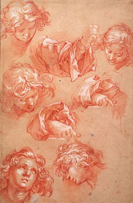 Recto : cinq têtes de jeune homme et trois études de bras; Verso : personnage drapé assis portant une mitre by Abraham Bloemaert - Auction record, sale price, and art valuation. Compare with similar artists and explore comparable artworks.