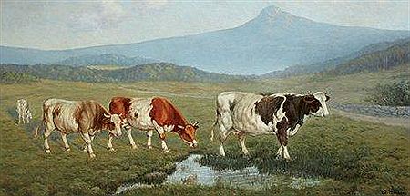Vaches by Edouard Mandon - Auction record, sale price, and art valuation. Compare with similar artists and explore comparable artworks.