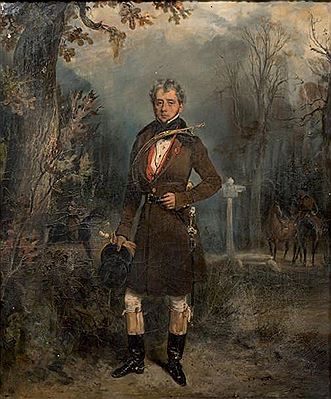 Portrait présumé du duc de Maillé en grand veneur