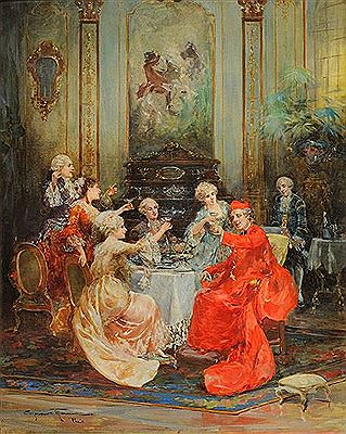 Petite fête avec le Cardinal