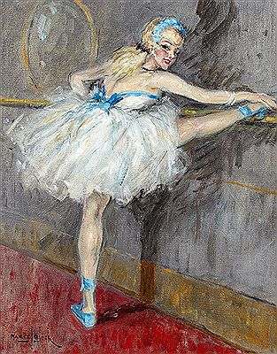 Danseuse aux rubans bleus