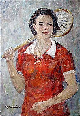 La joueuse de tennis by Arkadi Krymsky - Auction record, sale price, and art valuation. Compare with similar artists and explore comparable artworks.