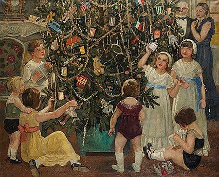 L'arbre de Noël, 1934 by Tancrede Synave - Auction record, sale price, and art valuation. Compare with similar artists and explore comparable artworks.